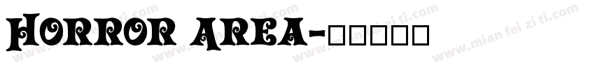 Horror Area字体转换
